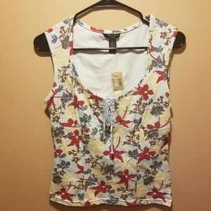 NWT American Eagle Stretch Floral Tank Top
